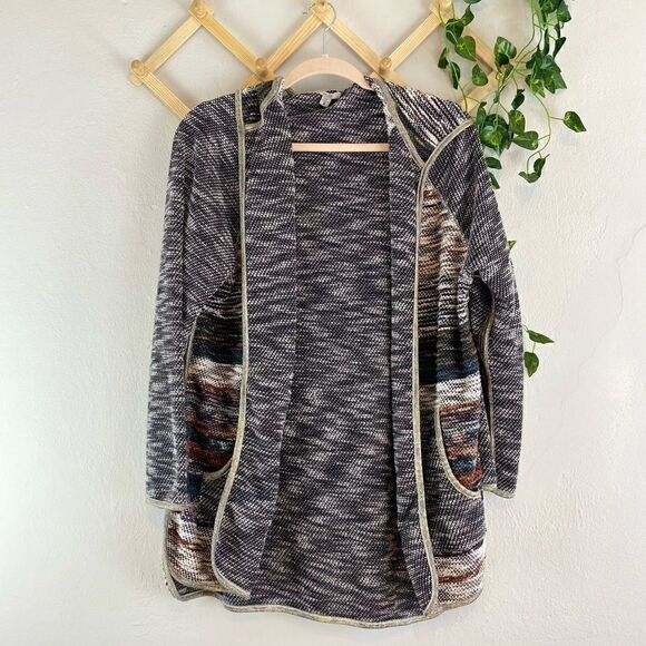 UO | ECOTE | Striped Hooded Cardigan B47 - Picture 1 of 5